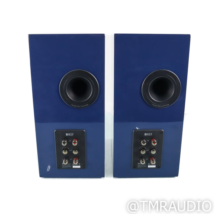 KEF R3 Meta Bookshelf Speakers; Indigo Gloss Pair
