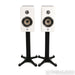 Focal Kanta No. 1 Bookshelf Speakers; Walnut Ivory Pair w/ Stands