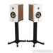Focal Kanta No. 1 Bookshelf Speakers; Walnut Ivory Pair w/ Stands