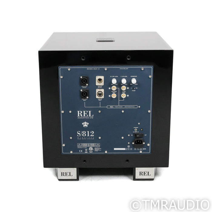 REL Acoustics S/812 12" Powered Subwoofer; Piano Black