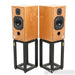 Harbeth HL Compact 7ES-3 XD Bookshelf Speakers; Cherry Pair w/ Ton Trager Stands