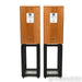 Harbeth HL Compact 7ES-3 XD Bookshelf Speakers; Cherry Pair w/ Ton Trager Stands