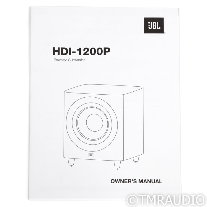 JBL HDI-1200P 12" Subwoofer; Grey Oak