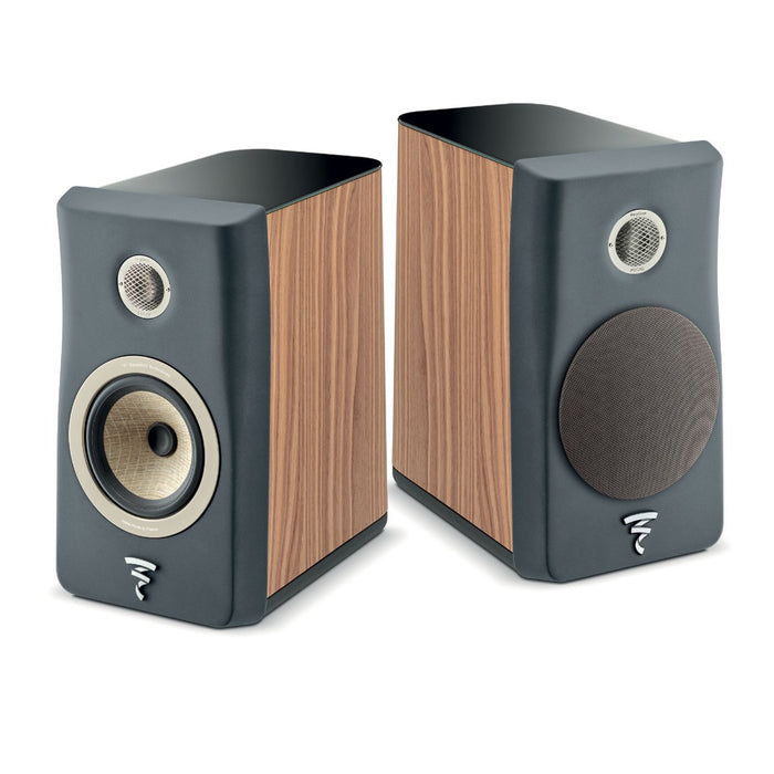 Focal Kanta No. 1 Bookshelf Speakers; Walnut & Grey Pair (Sealed)
