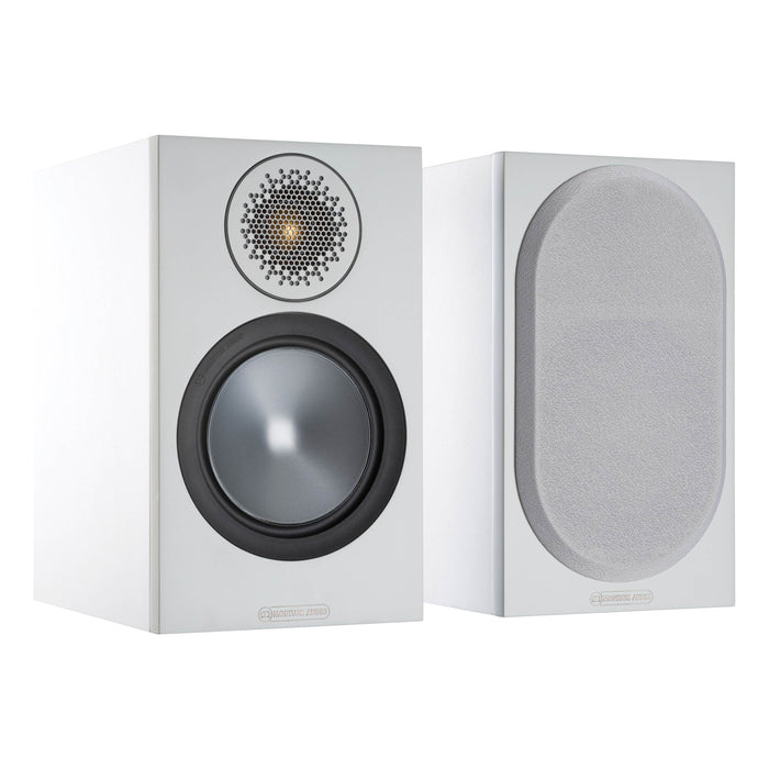 Monitor Audio BRONZE 50 Bookshelf Speakers; White Pair (Sealed)