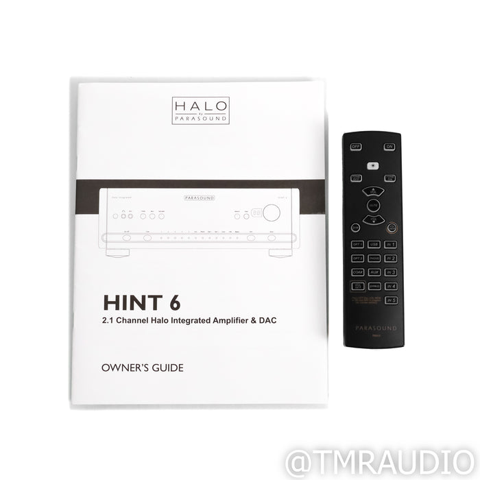 Parasound Halo HINT 6 Stereo Integrated Amplifier; MM & MC Phono