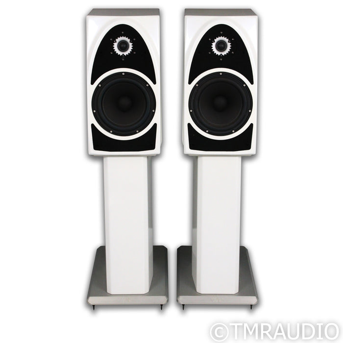 Wilson Audio Duette Series 2 Bookshelf Speakers; White Pair w/ Stands