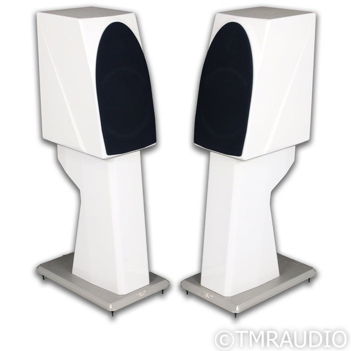Wilson Audio Duette Series 2 Bookshelf Speakers; White Pair w/ Stands