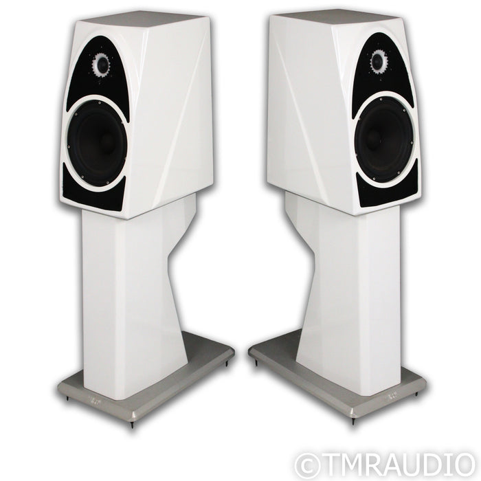 Wilson Audio Duette Series 2 Bookshelf Speakers; White Pair w/ Stands