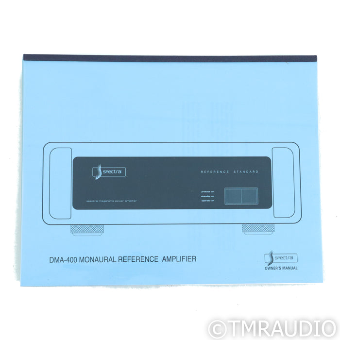 Spectral Audio DMA-400 Monoblock Power Amplifiers; Pair