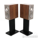 KEF Reference 1 Meta Bookshelf Speakers; Silver & Walnut Pair w/ Stands
