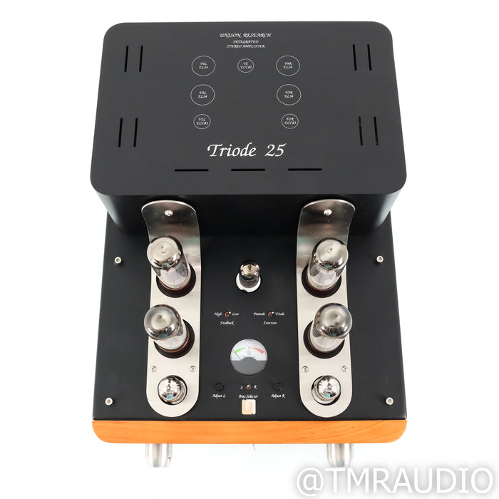 Unison Research Triode 25 Stereo Tube Integrated Amplifier; Cherry