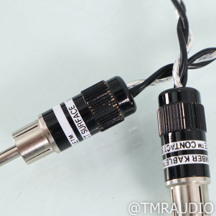 Kimber Kable Silver Streak RCA Cables; 0.5m Pair Interconnects