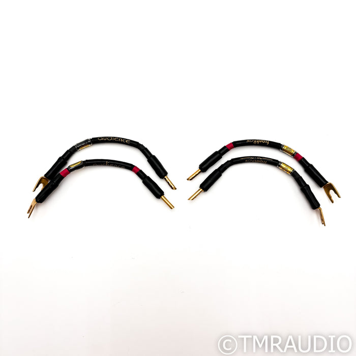 Audience frontRow Bi-Wire Loudspeaker Jumpers; Spade to BFA; Set of Four