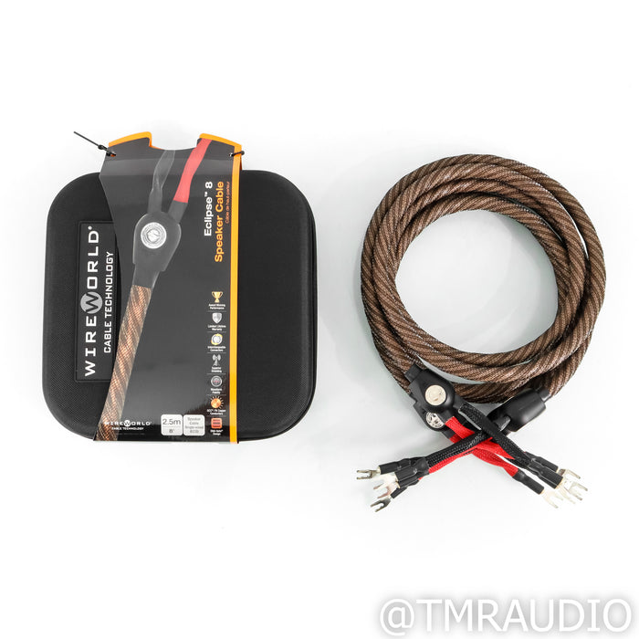 WireWorld Eclipse 8 Speaker Cables; 8ft pair