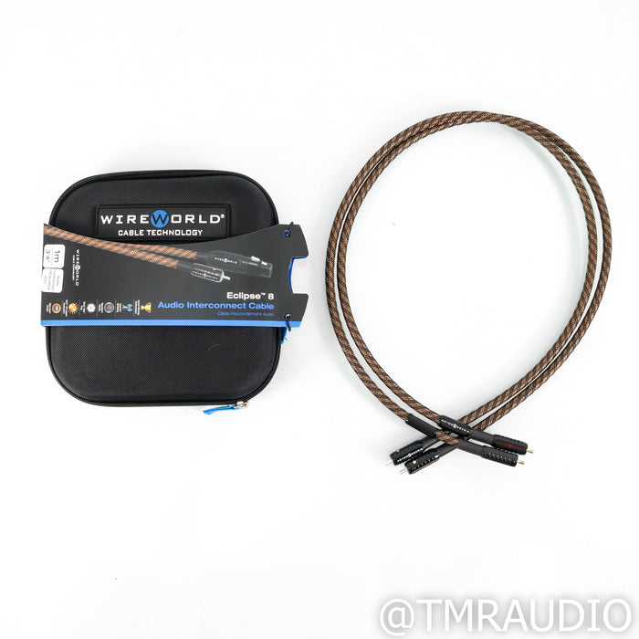 WireWorld Eclipse 8 RCA Cables,; 1m Pair Interconnects