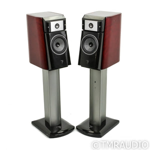 Focal Micro Utopia Be Classic Bookshelf Speakers; Pair w/ Stands