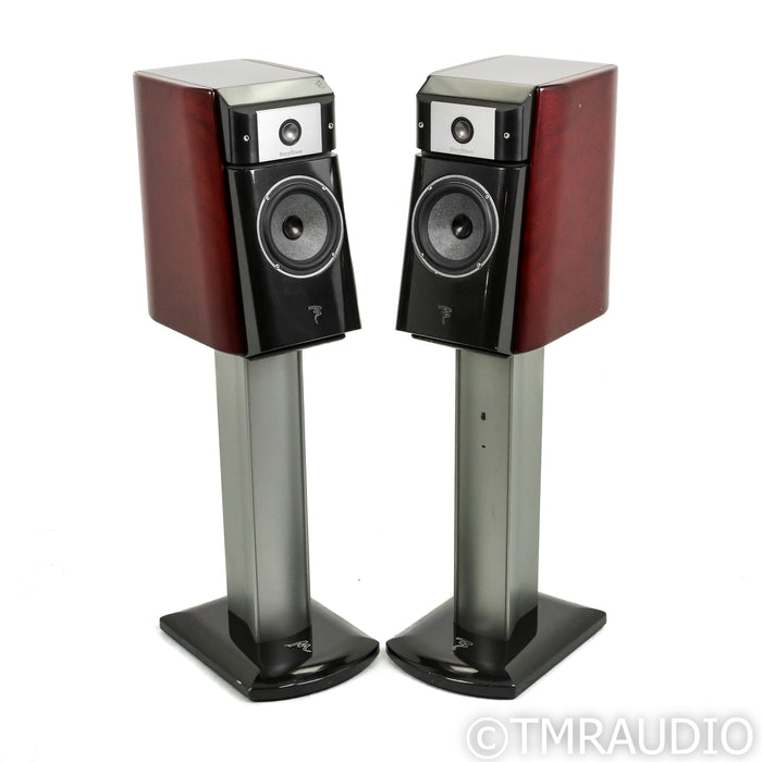 Focal Micro Utopia Be Classic Bookshelf Speakers; Pair w/ Stands