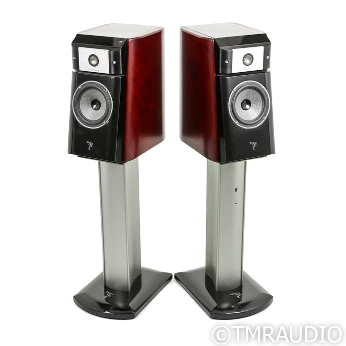 Focal Micro Utopia Be Classic Bookshelf Speakers; Pair w/ Stands
