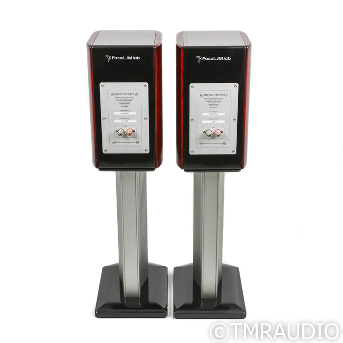 Focal Micro Utopia Be Classic Bookshelf Speakers; Pair w/ Stands