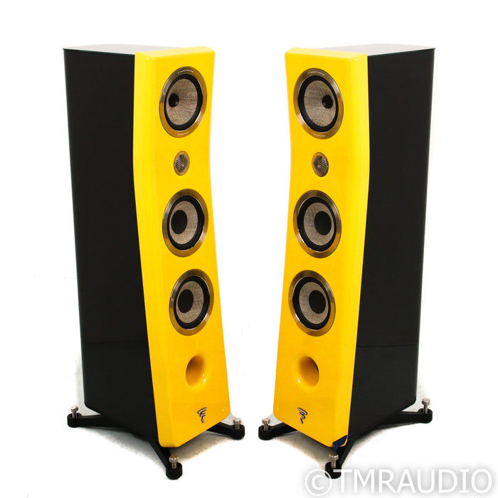 Focal Kanta No. 2 Floorstanding Speakers; Yellow Lacquer Pair
