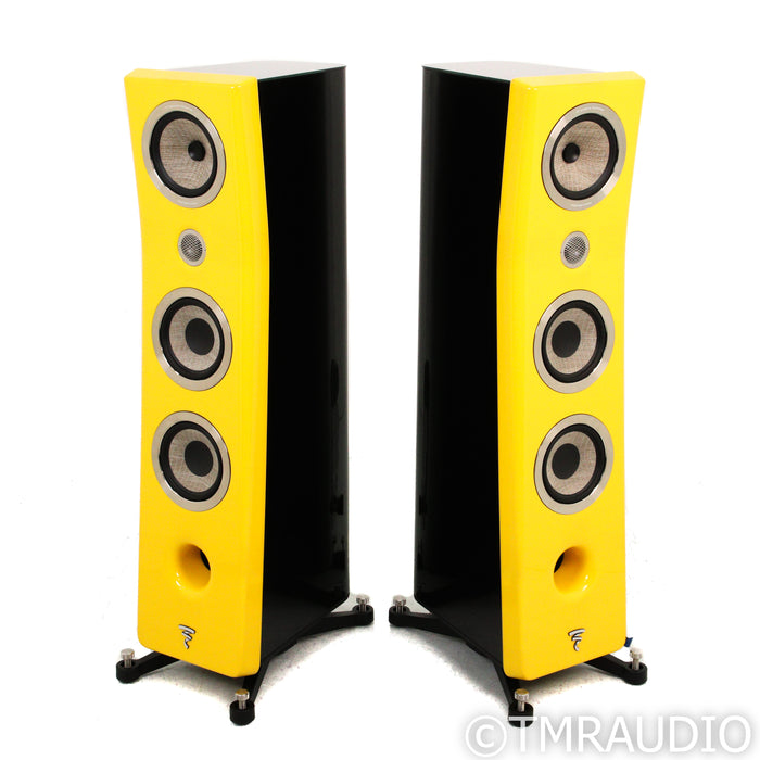 Focal Kanta No. 2 Floorstanding Speakers; Yellow Lacquer Pair