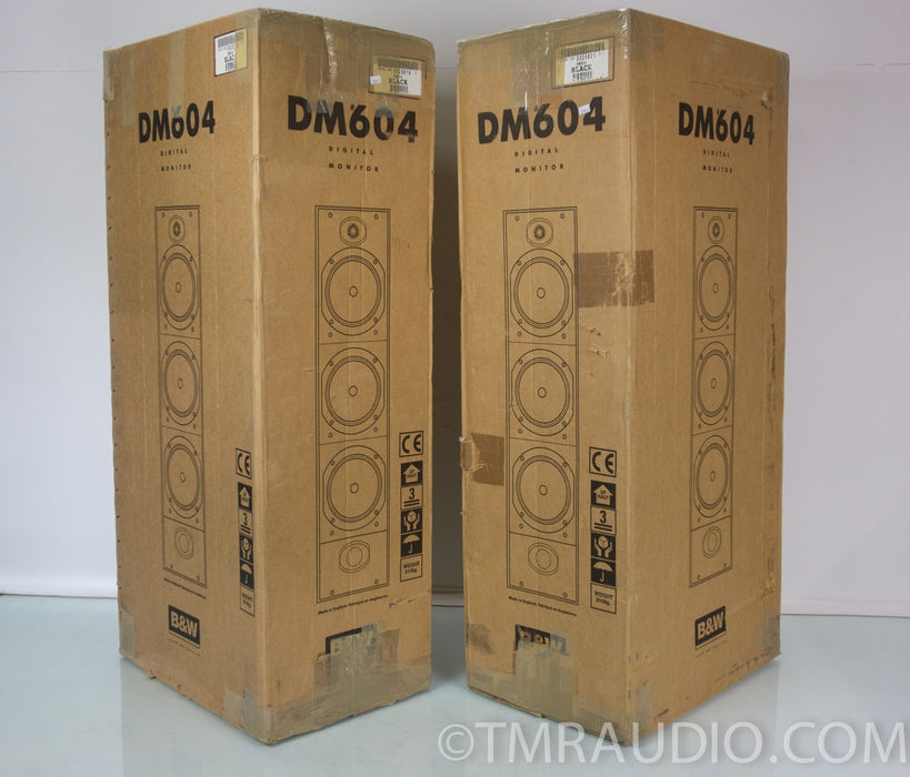 B&W DM604 Floorstanding Speakers in Factory Boxes