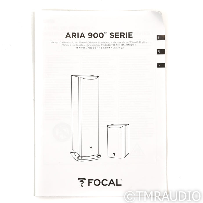 Focal Aria 948 Floorstanding Speakers; High-gloss Black Pair
