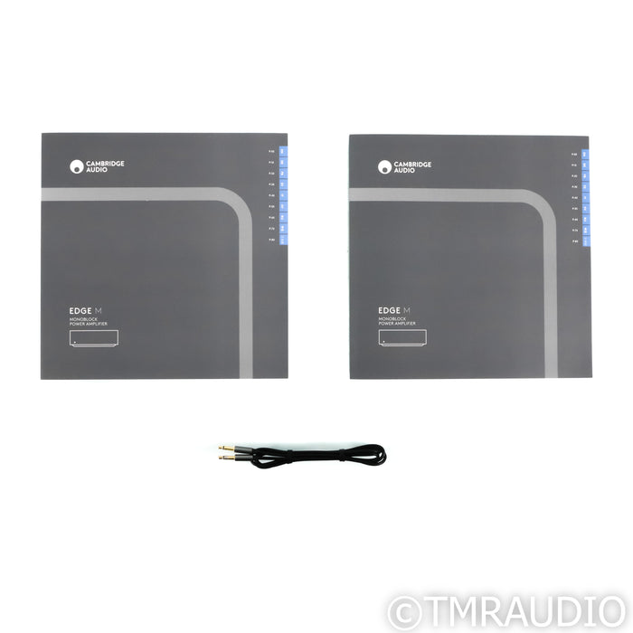Cambridge Audio Edge M Monoblock Power Amplifiers; Pair