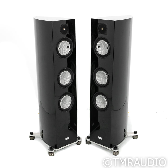 Gauder Akustik Cassiano MkII Floorstanding Speakers; Black Pair w/ Upgrades