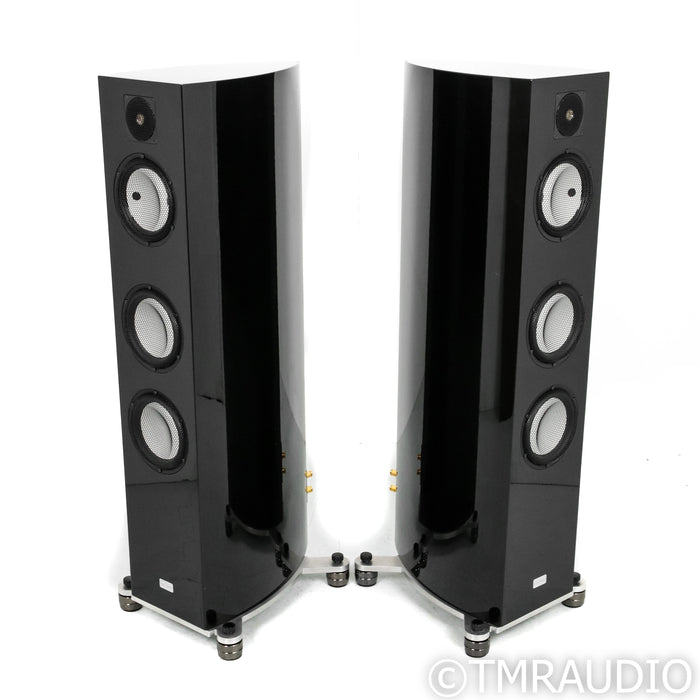 Gauder Akustik Cassiano MkII Floorstanding Speakers; Black Pair w/ Upgrades