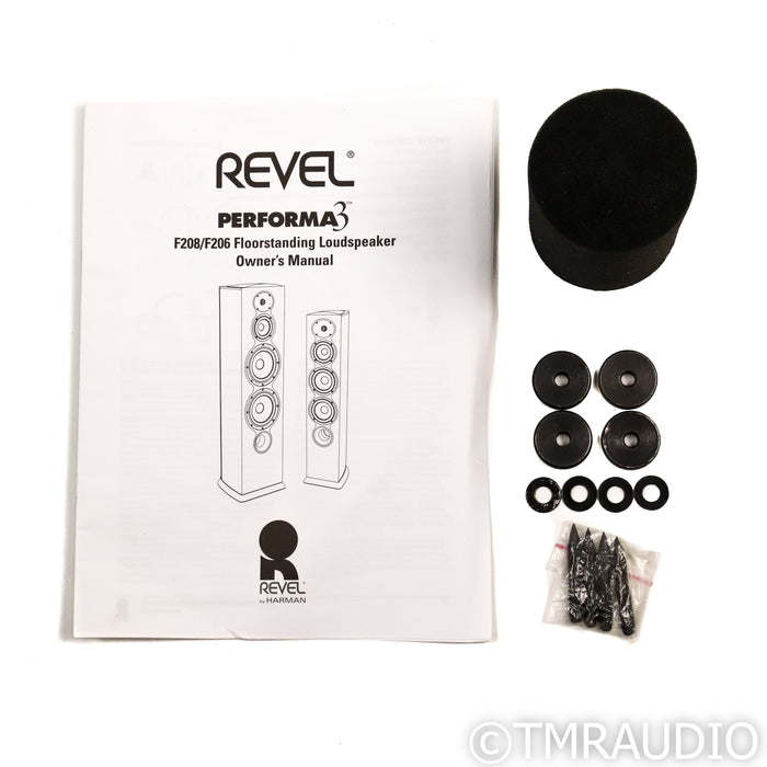 Revel Performa3 F206 Floorstanding Speakers; Walnut Pair