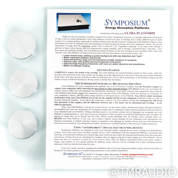 Symposium Acoustics Ultra Pro Amp Stand; 19" x 21"