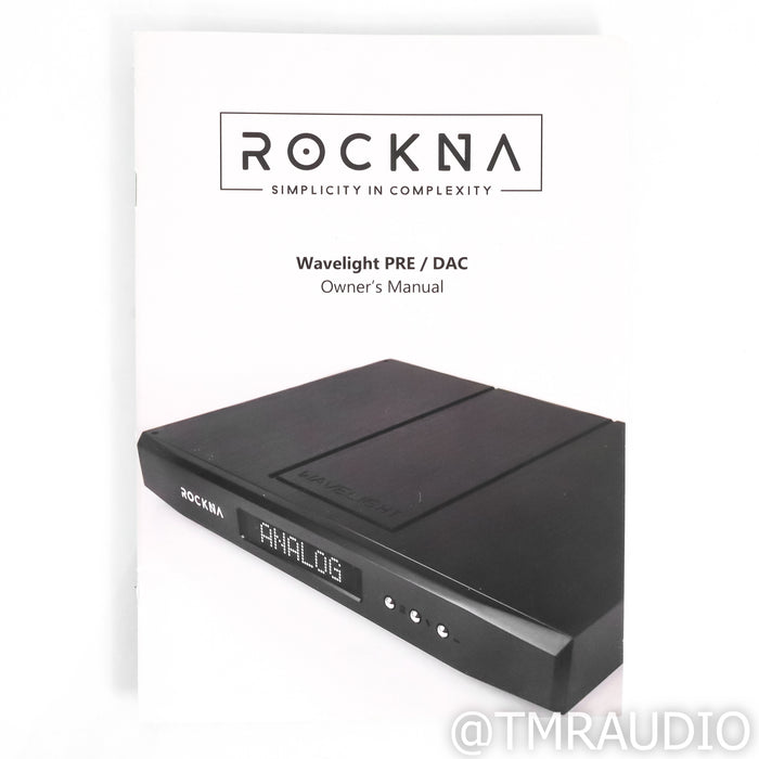 Rockna Audio Wavelight DAC; D/A Converter