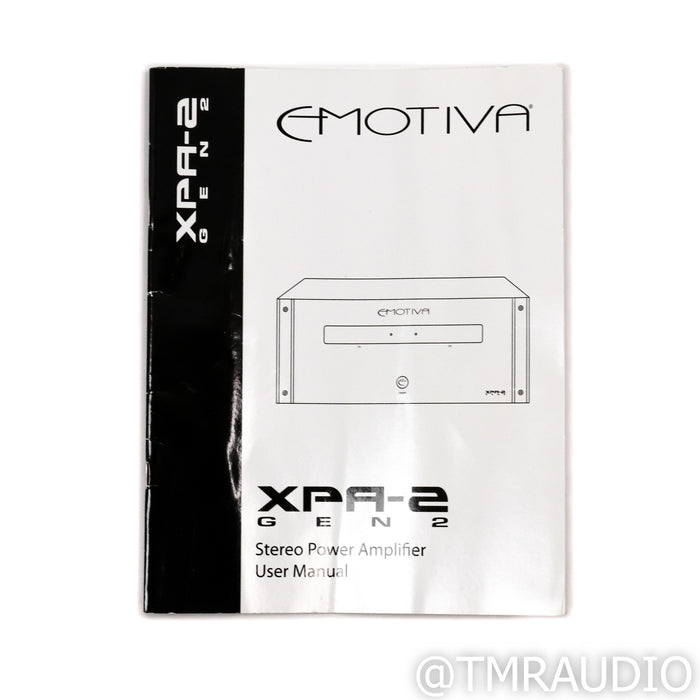 Emotiva XPA-2 Gen 2 Stereo Power Amplifier