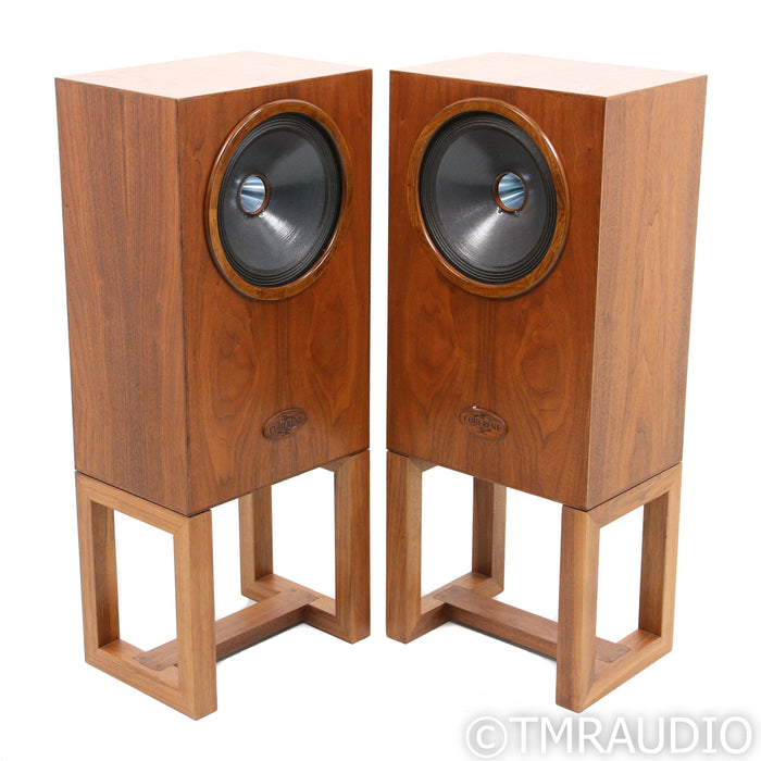 Coherent Audio GR10 Bookshelf Speakers; Pair w/ Stands