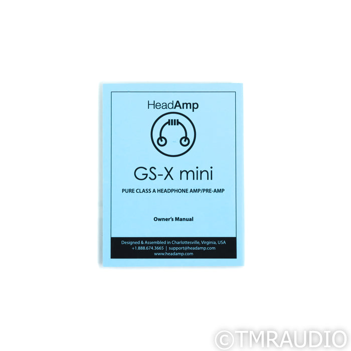 HeadAmp GS-X Mini Headphone Amplifier; Satin Blue w/ DACT Stepped Attenuator