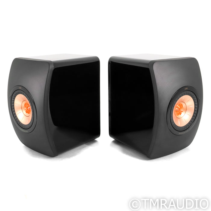 KEF LS50 Bookshelf Speakers; Black Pair