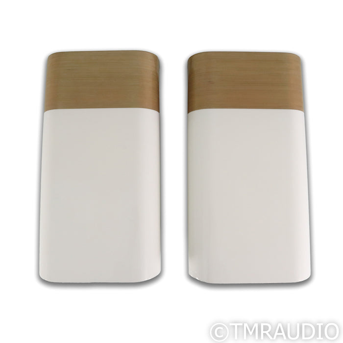 Q Acoustics Concept 300 Bookshelf Speakers; White & Light Oak Pair