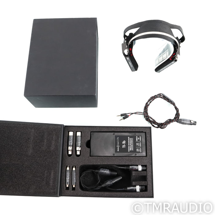 RAAL Requisite SR1b Ribbon Headphones; w/ TI-1b Amp Interface & Star-8 Cable