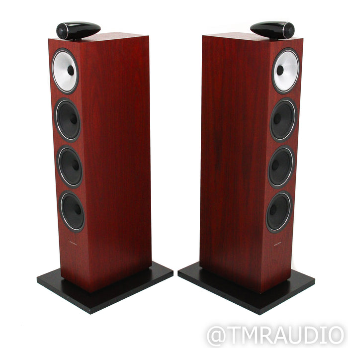 B&W 702 S2 Floorstanding Speakers; Rosenut Pair