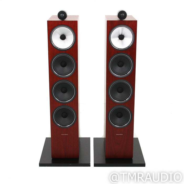 B&W 702 S2 Floorstanding Speakers; Rosenut Pair
