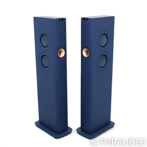 KEF LS60 Wireless Active Floorstanding Speakers; Royal Blue Pair
