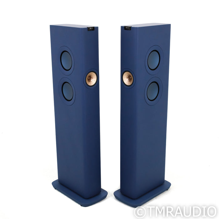 KEF LS60 Wireless Active Floorstanding Speakers; Royal Blue Pair