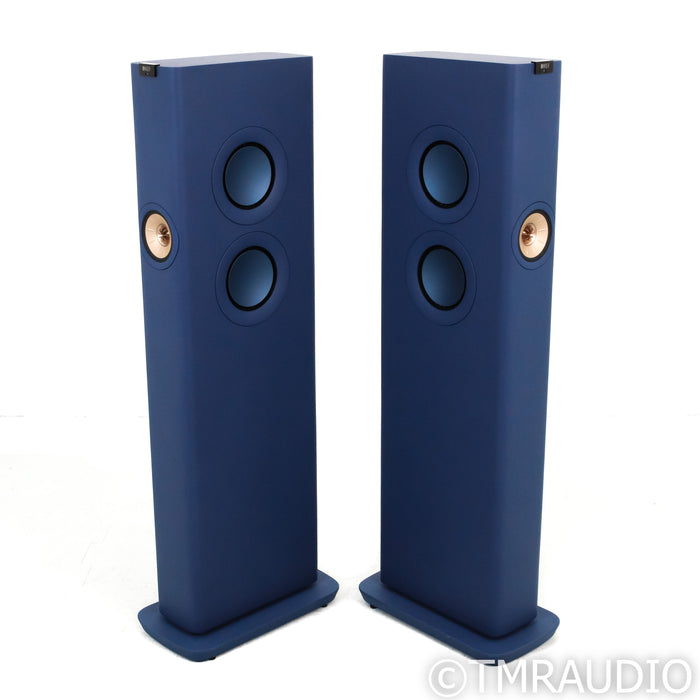 KEF LS60 Wireless Active Floorstanding Speakers; Royal Blue Pair
