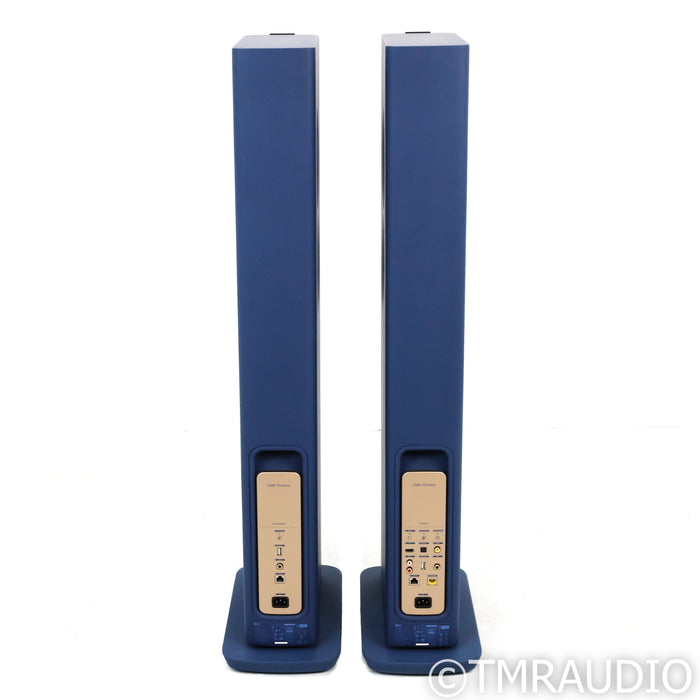KEF LS60 Wireless Active Floorstanding Speakers; Royal Blue Pair
