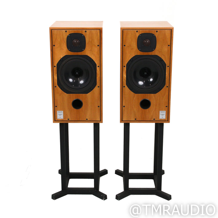 Harbeth Compact 7ES-3 Bookshelf Speakers; Cherry Pair w/ Stands