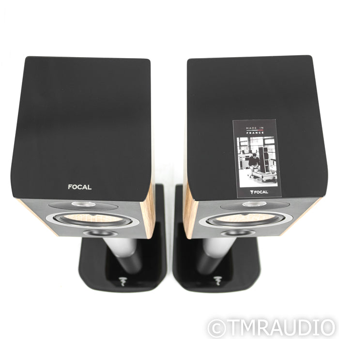 Focal Aria 906 Bookshelf Speakers with Stands; Walnut Pair
