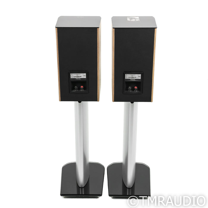 Focal Aria 906 Bookshelf Speakers with Stands; Walnut Pair