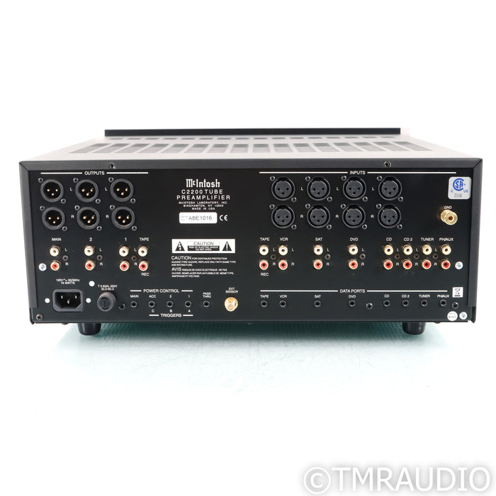 McIntosh C2200FG Tube Preamplifier; Frank Gow Commemorative Edition; MM Phono